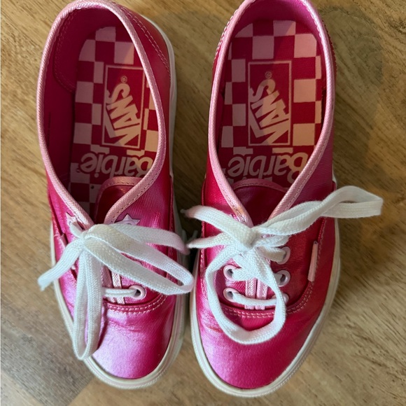 BARBIE Vans Hot Pink Platform Sneakers with White Soles - Picture 2 of 5
